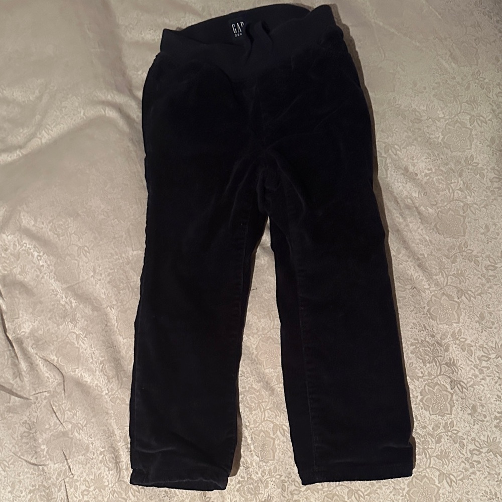 GAP Kids Black Velour Casual Pants